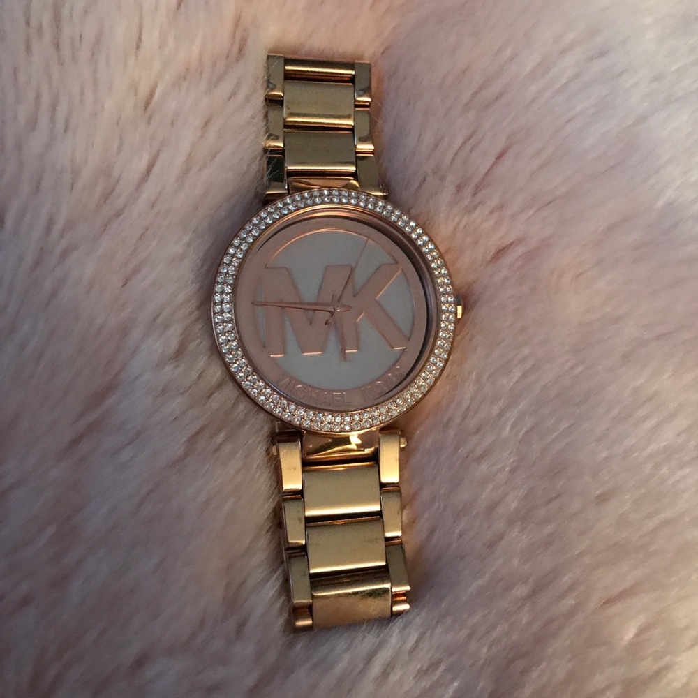 Mk watch rose gold
